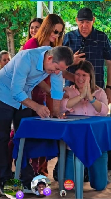 “Esperei anos por esse asfalto”, diz Janailza ao se emocionar durante assinatura de convênio da MT-100