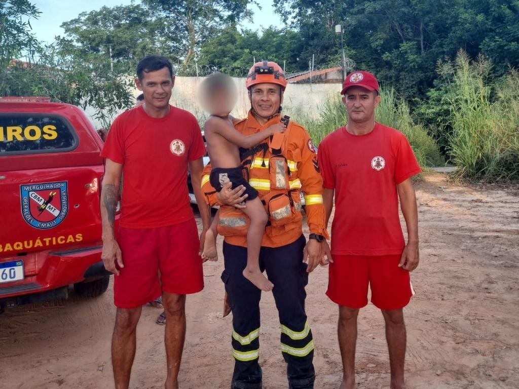 “Ele está seguro e sem ferimentos”, afirmam bombeiros após localização de criança desaparecida