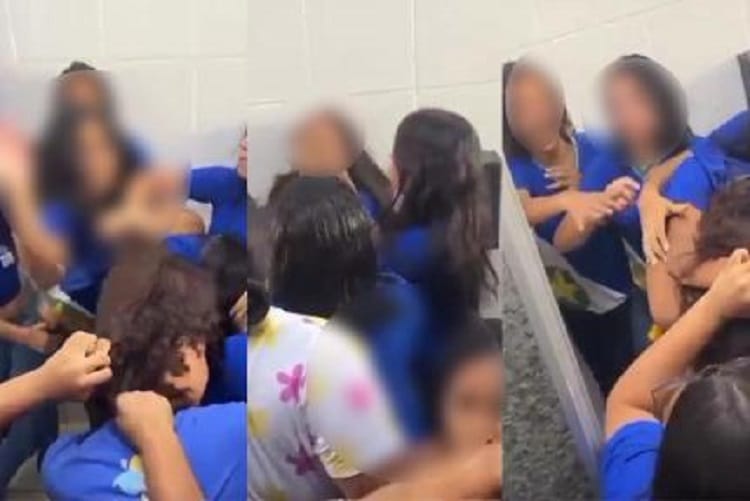 Professores são agredidos ao tentar separar brigas de alunas em Cuiabá; VEJA O VÍDEO