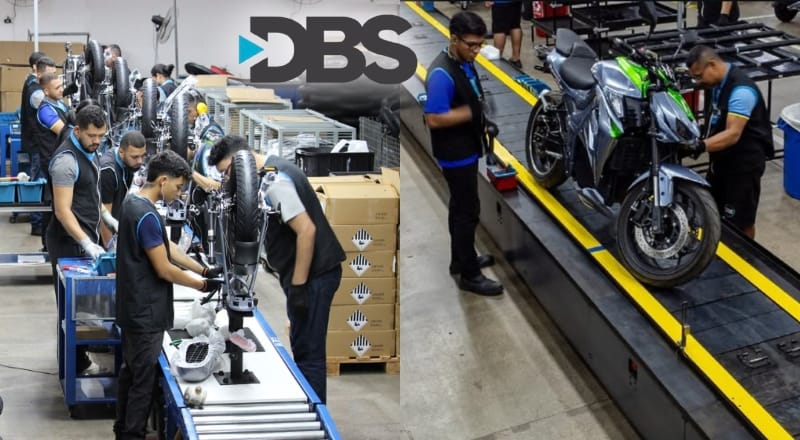 “Queremos liderar o mercado”, diz diretor com nova fábrica que pode levar Grupo DBS a recorde de motos elétricas