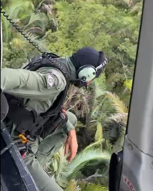 “Tempo era crucial”, diz comandante do Ciopaer após equipe localizar idoso desaparecido em mata; VEJA O VÍDEO