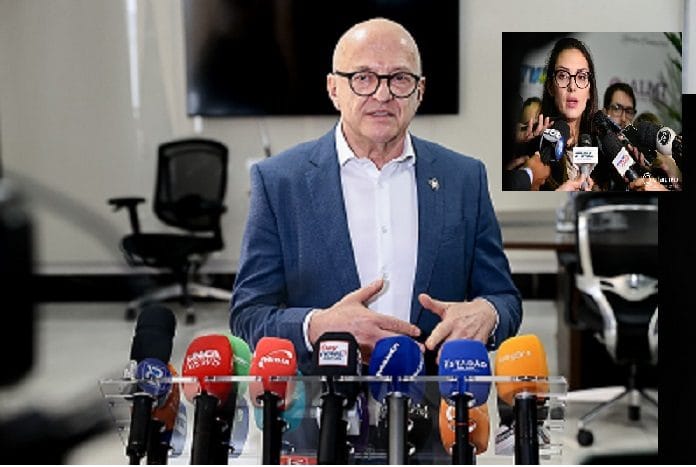 “Não houve nenhuma conversa nesse sentido”, diz Governador ao negar Janaina Riva como possível vice em 2026