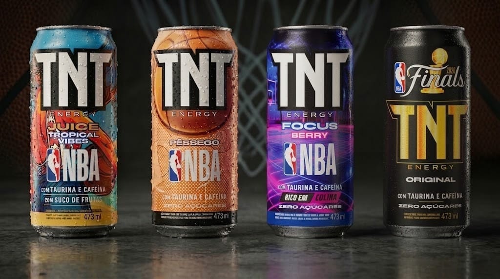 TNT Energy Drink lança três sabores em latas colecionáveis da NBA