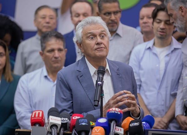 Caiado promete endurecer combate ao crime e diz que vai "libertar o país do PT e das facções"