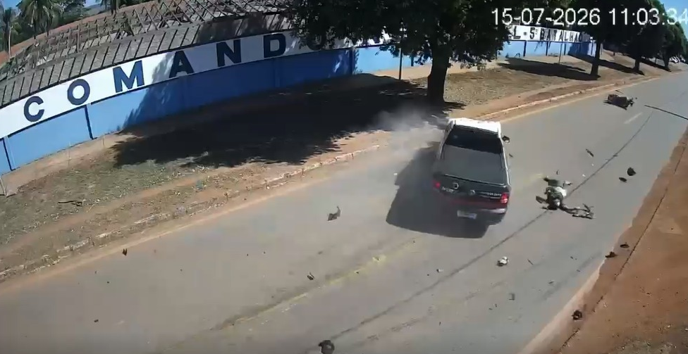 Mulher morre após colisão entre motocicleta e Saveiro em Rondonópolis