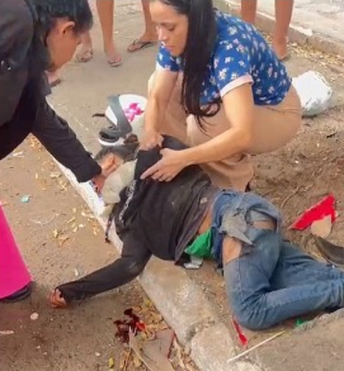 Motociclista morre após perder controle da moto e bater contra árvore em Cuiabá; VEJA VÍDEO