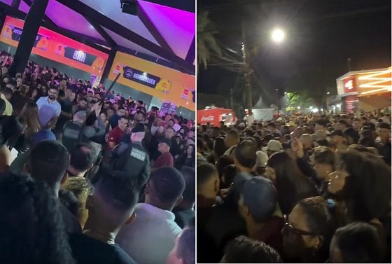 Apagão, correria e spray de pimenta marcam noite de shows em Chapada dos Guimarães; VEJA VÍDEO