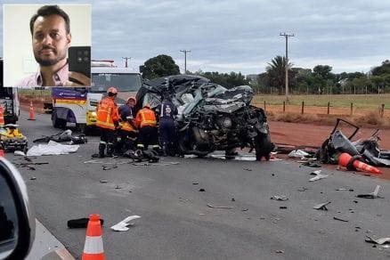 Pai e duas filhas morrem em acidente quando seguiam para velório do avô