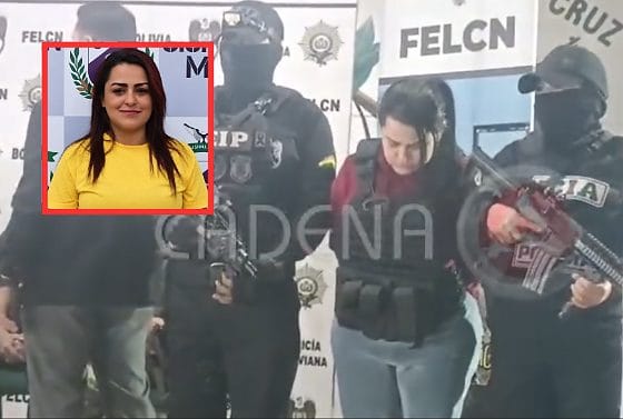 Vídeo mostra “Angeliquinha” sendo escoltada por policiais e apresentada à imprensa na Bolívia
