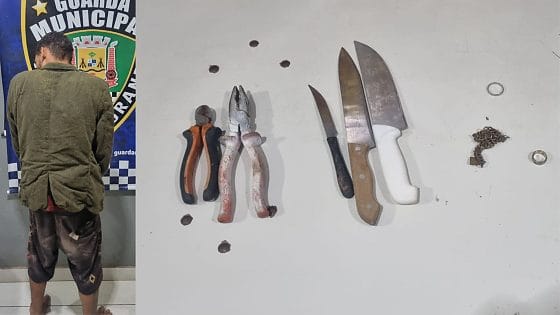 Ladrão é preso escondido em telhado após furto em VG