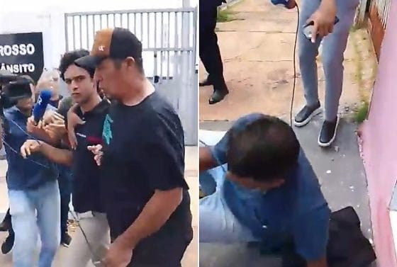 Homem que matou motoqueiro em Cuiabá foge da imprensa