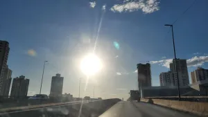 Cuiabá registra calor e previsão de chuva com trovoadas nesta sexta- Feira