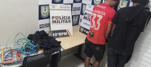 “Nem igreja escapa”: dupla é presa pela terceira vez por furto de fios de cobre