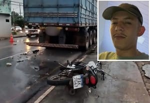 Motociclista morre após bater em caminhão parado e perícia aponta: “pneu desgastado pode ter contribuído”