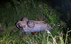 “Motorista recusou atendimento após capotamento”, diz Corpo de bombeiros em Alta Floresta