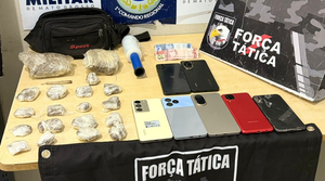Trio é preso por tráfico de drogas após tentar fugir da Força Tática em Cuiabá