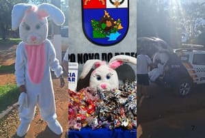 “Coelhinho” é preso ao distribuir ovos de Páscoa ligados a facção em MT; VEJA O VÍDEO