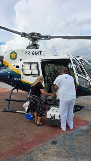 Ciopaer atua em missão para captação de órgãos e garante transporte ágil em Cuiabá