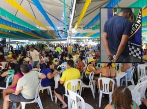 Homem agride rapaz, ameaça matar ex-companheira e acaba preso durante Festa de São Pedro