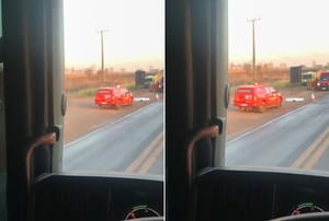 Pedestre morre após ser atropelado por carreta na BR-070