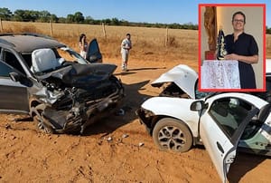 Mulher morre após colisão entre duas picapes na MT-433