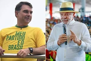 Flávio Bolsonaro tem 57,6% e Lula aparece com 29,6% em MT