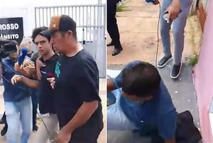 Homem que matou motoqueiro em Cuiabá foge da imprensa